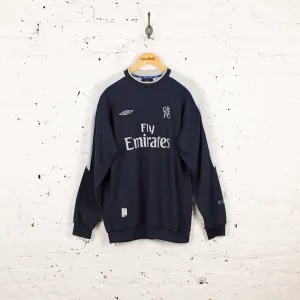 Umbro Chelsea 2004 Football Training Sweatshirt - Blue - L
