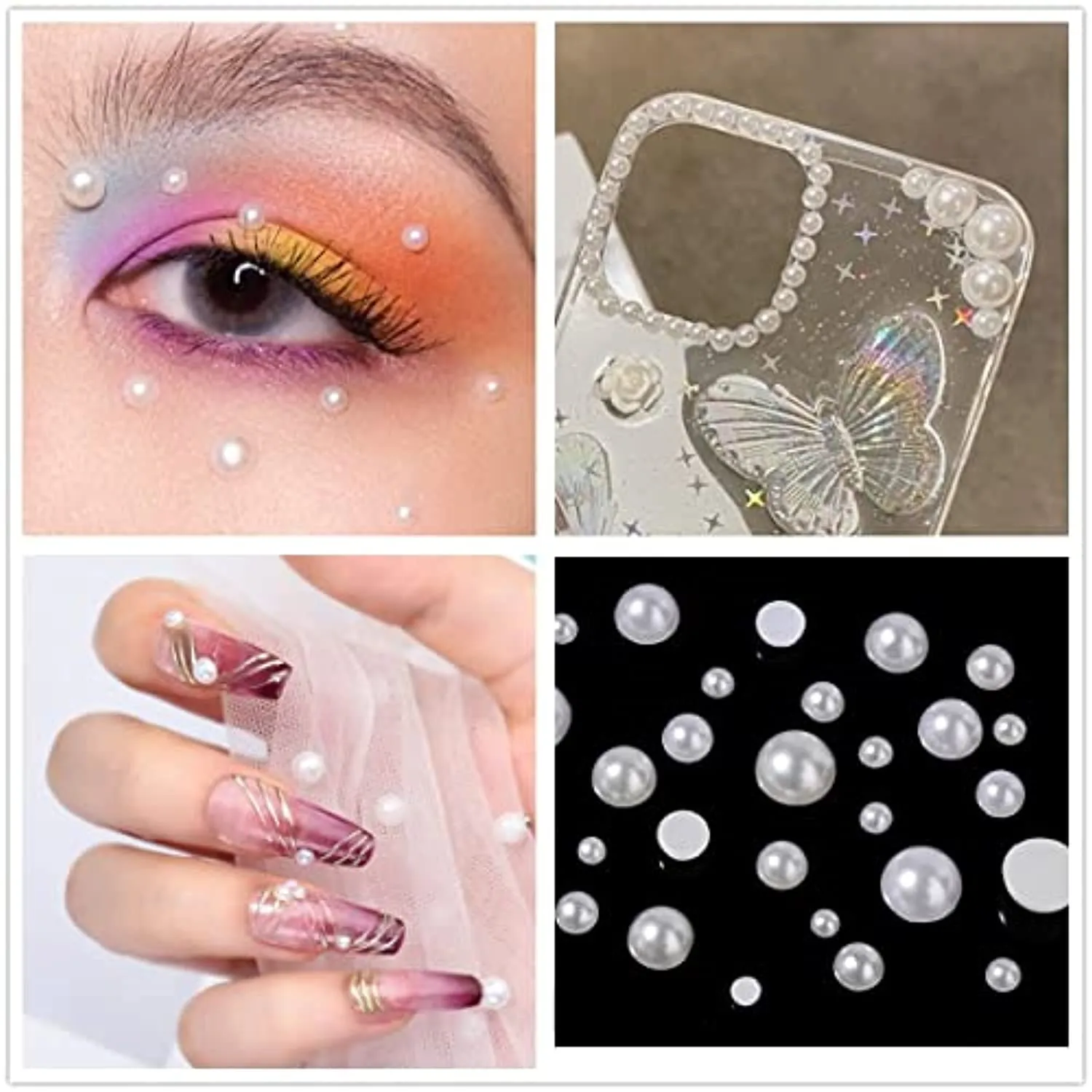 Umillars 13500 Pieces Flatback Nail Art Crystal Rhinestones Mix 24 Colors with Pick Up Tweezer and Picker Wax Pencil for Crafts Clothes Shoes Face Makeup (kit-4)