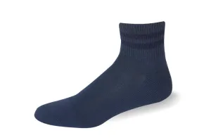 USPS Quarter Ankle Postal Blue with Navy Blue Stripes Socks
