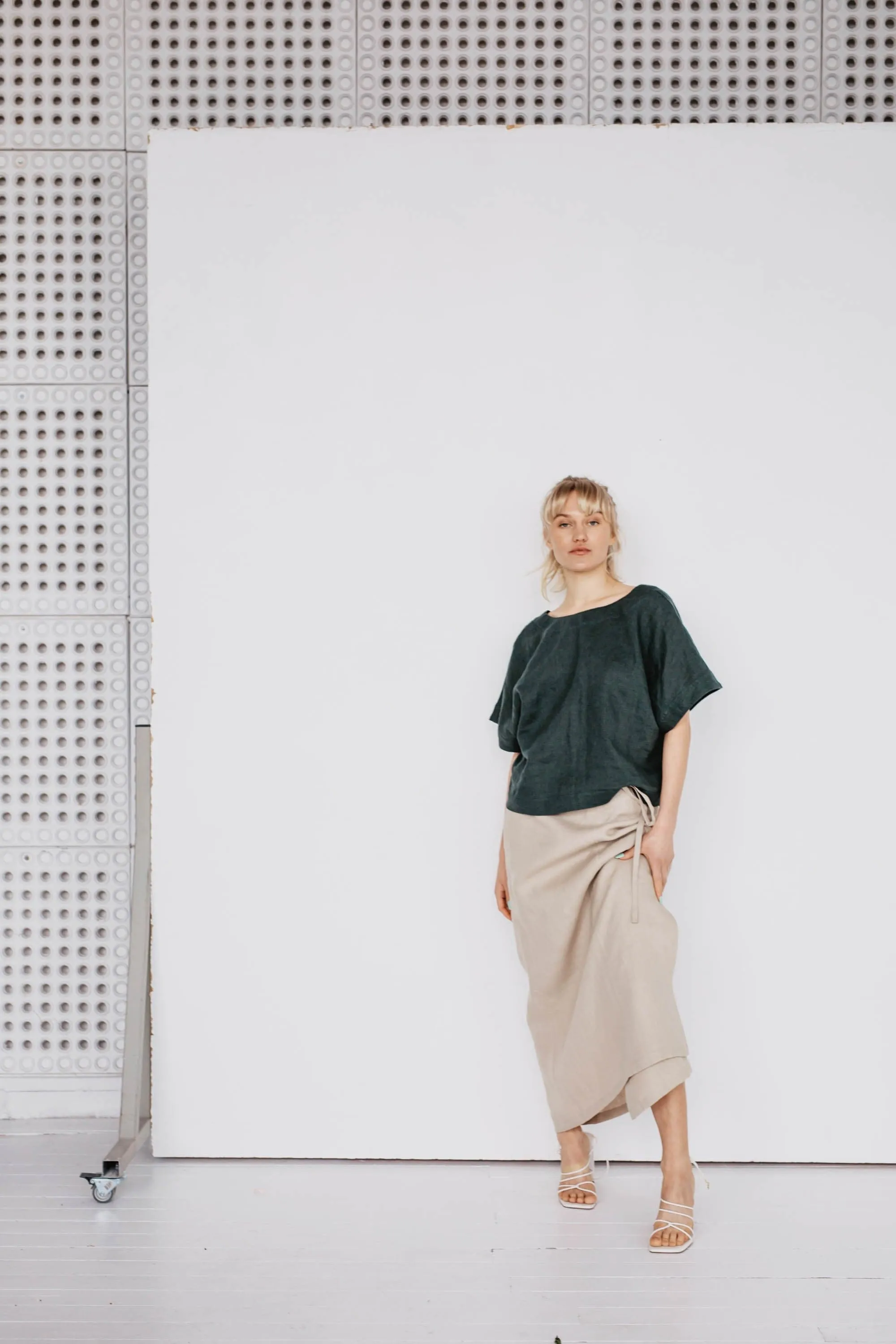Vaiva Women's Linen Skirt | Multiple Colours