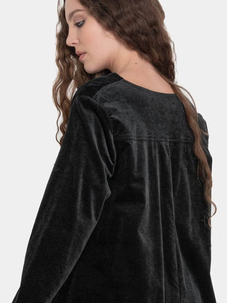 Velvet V-Neck Tunic