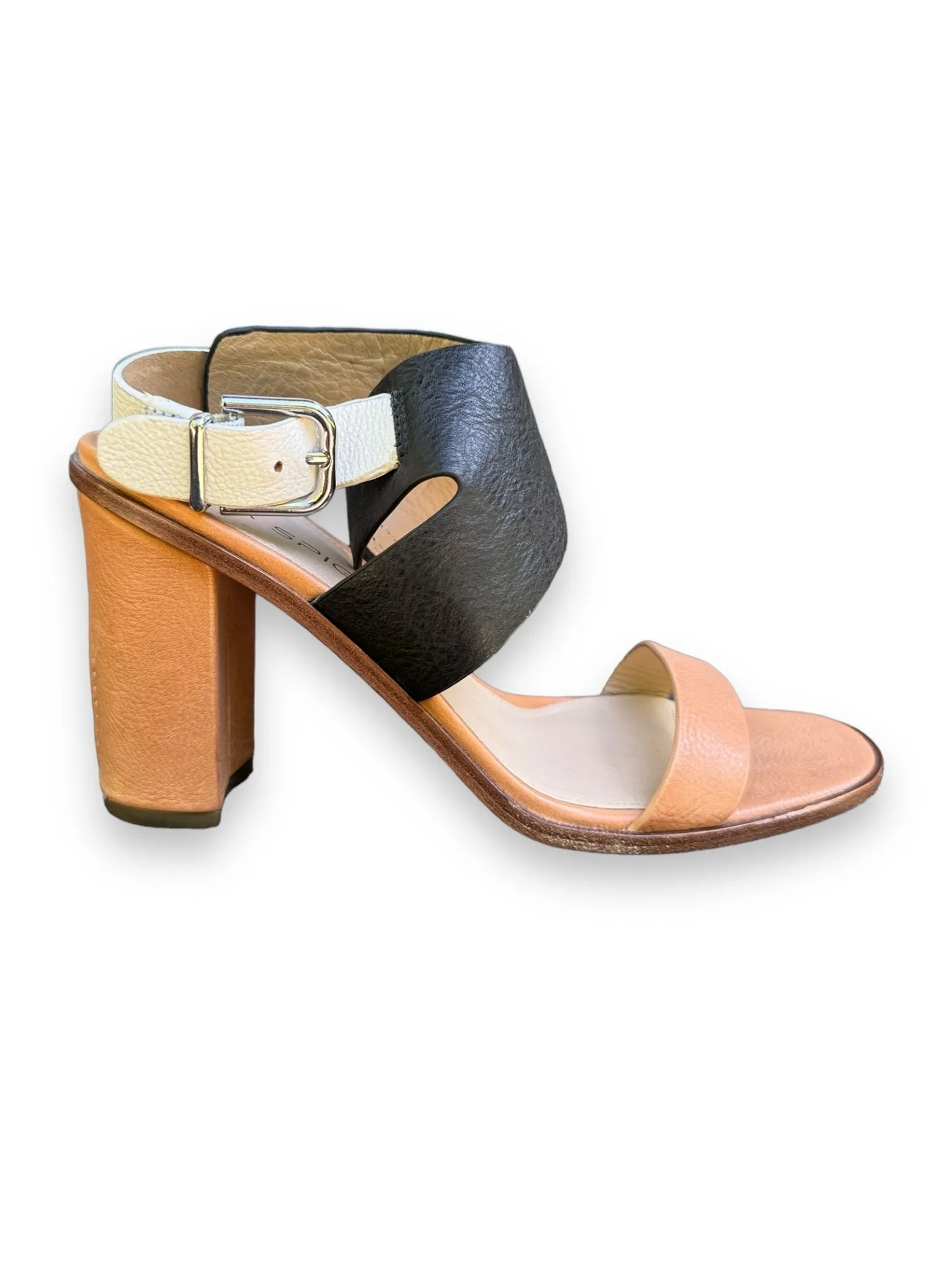 Via Spiga Shoe Size 8 Tan & Black Heels