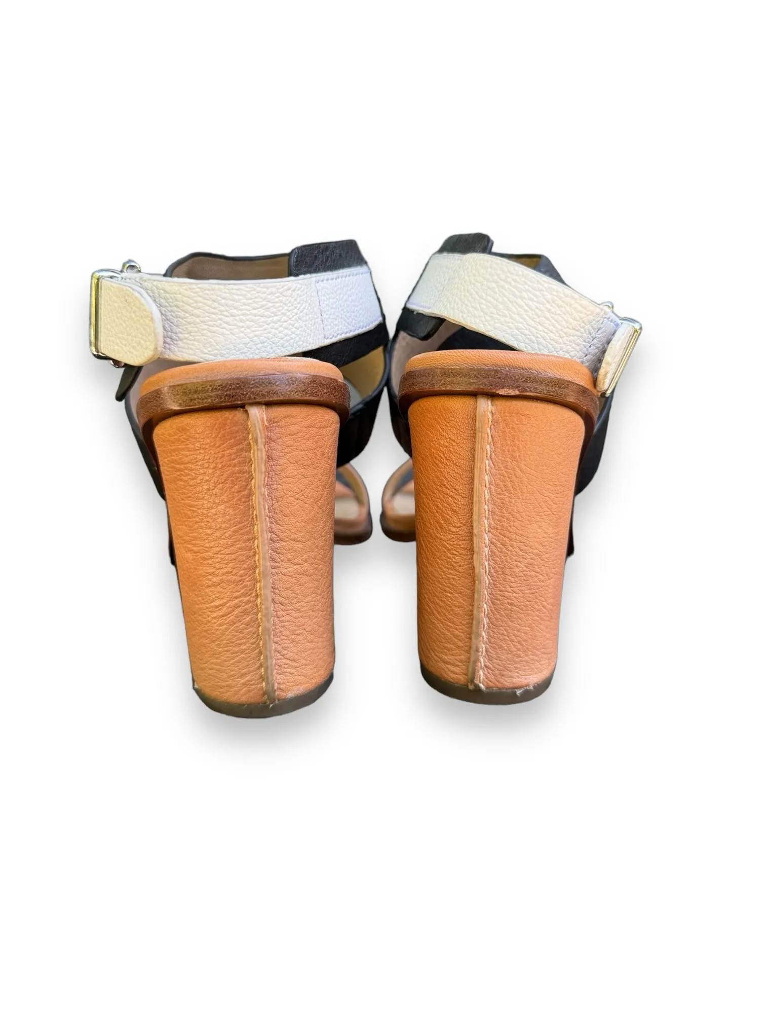 Via Spiga Shoe Size 8 Tan & Black Heels