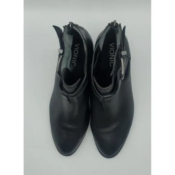 Vionic Women's Size 8 Upright Rory Ankle Boot Black Style 322