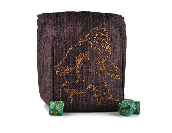 Walking Bigfoot dice bag