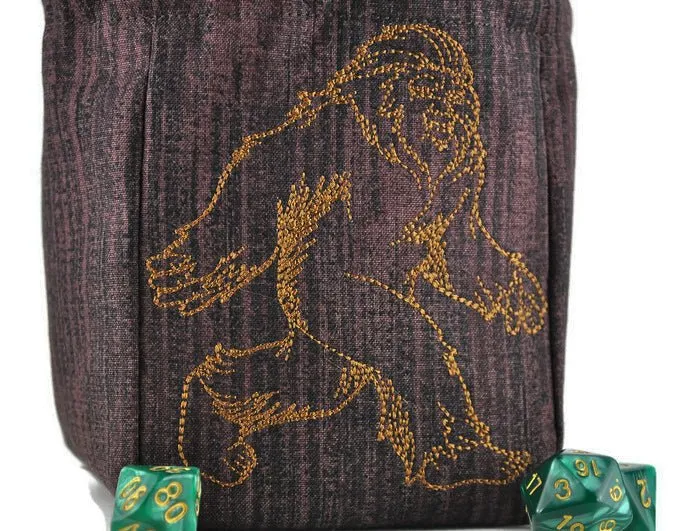 Walking Bigfoot dice bag