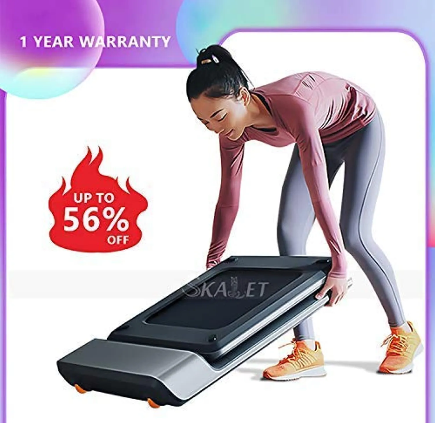 Walking Pad Foldable Aerobic Sport Fitness Equipment Footstep Induction Speed Control Space Walk Machine