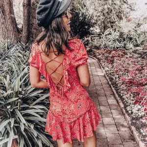 Wandering Wild Berry Dress