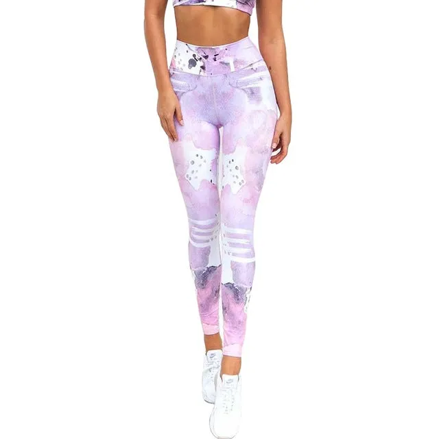 Women Fitness Clothing High Waist Workout Pants