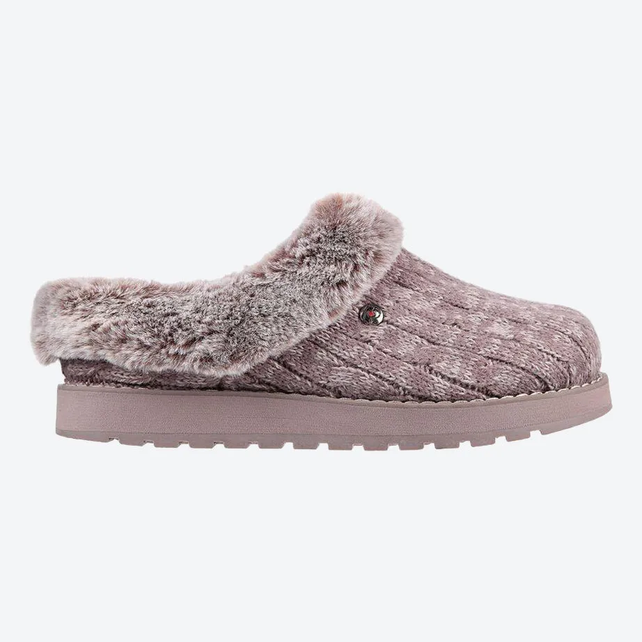 Womens Wide Fit Skechers Keepsakes Ice Angel Mule Slippers
