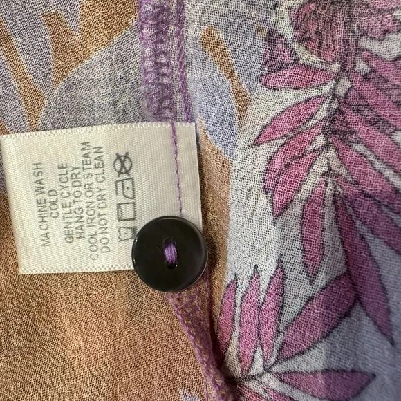 Xirena‎ Teagan Printed Skirt Midi Pockets Pinks Purple Blue Florals size Small